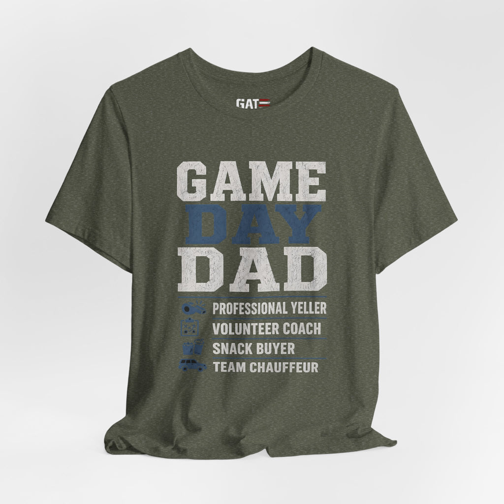 Game Day Dad Shirt, Father's Day Gift for Dad, Football Dad Tee, Baseball Dad Shirt, Team Chauffeur Coach Dad Tee