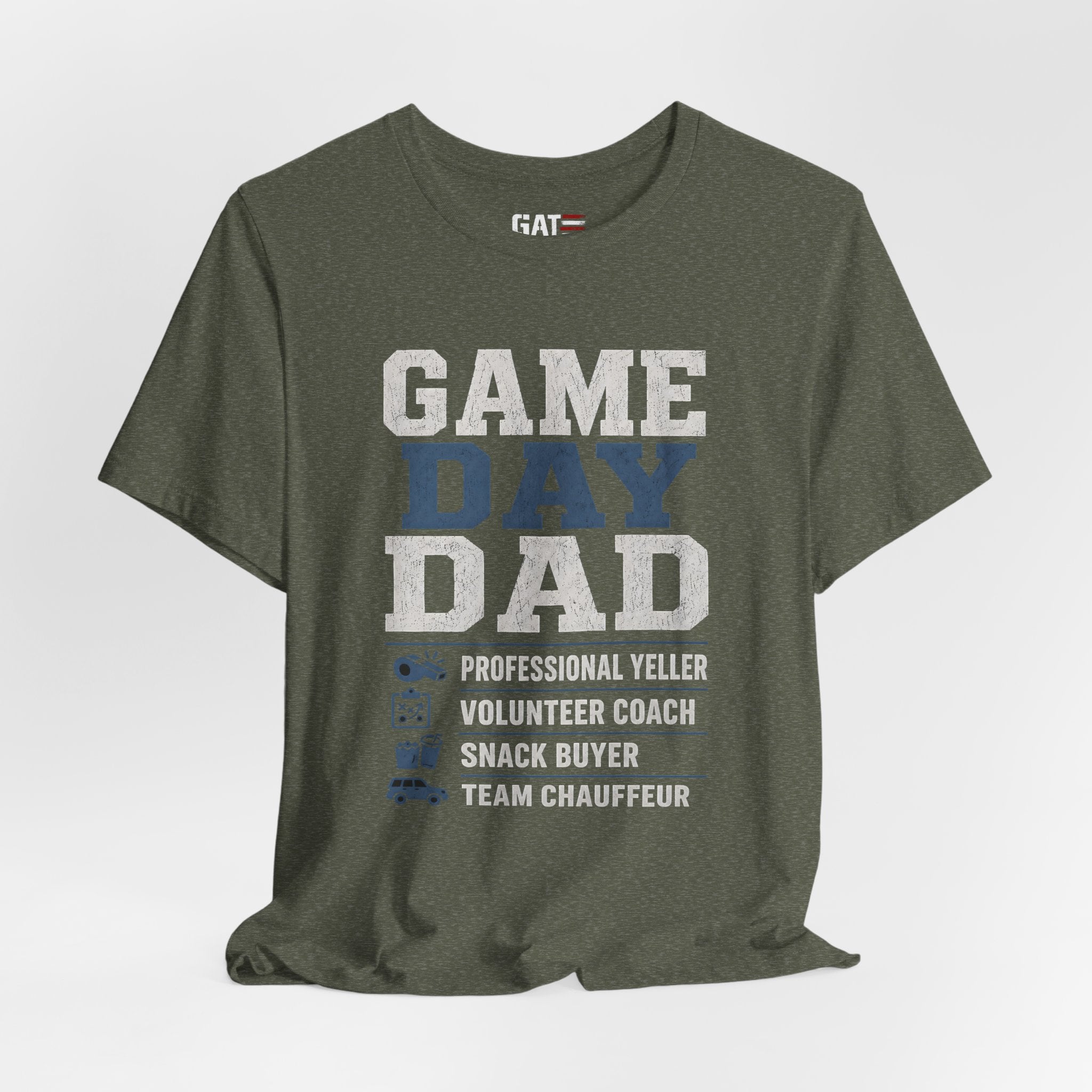 Game Day Dad Shirt, Father's Day Gift for Dad, Football Dad Tee, Baseball Dad Shirt, Team Chauffeur Coach Dad Tee