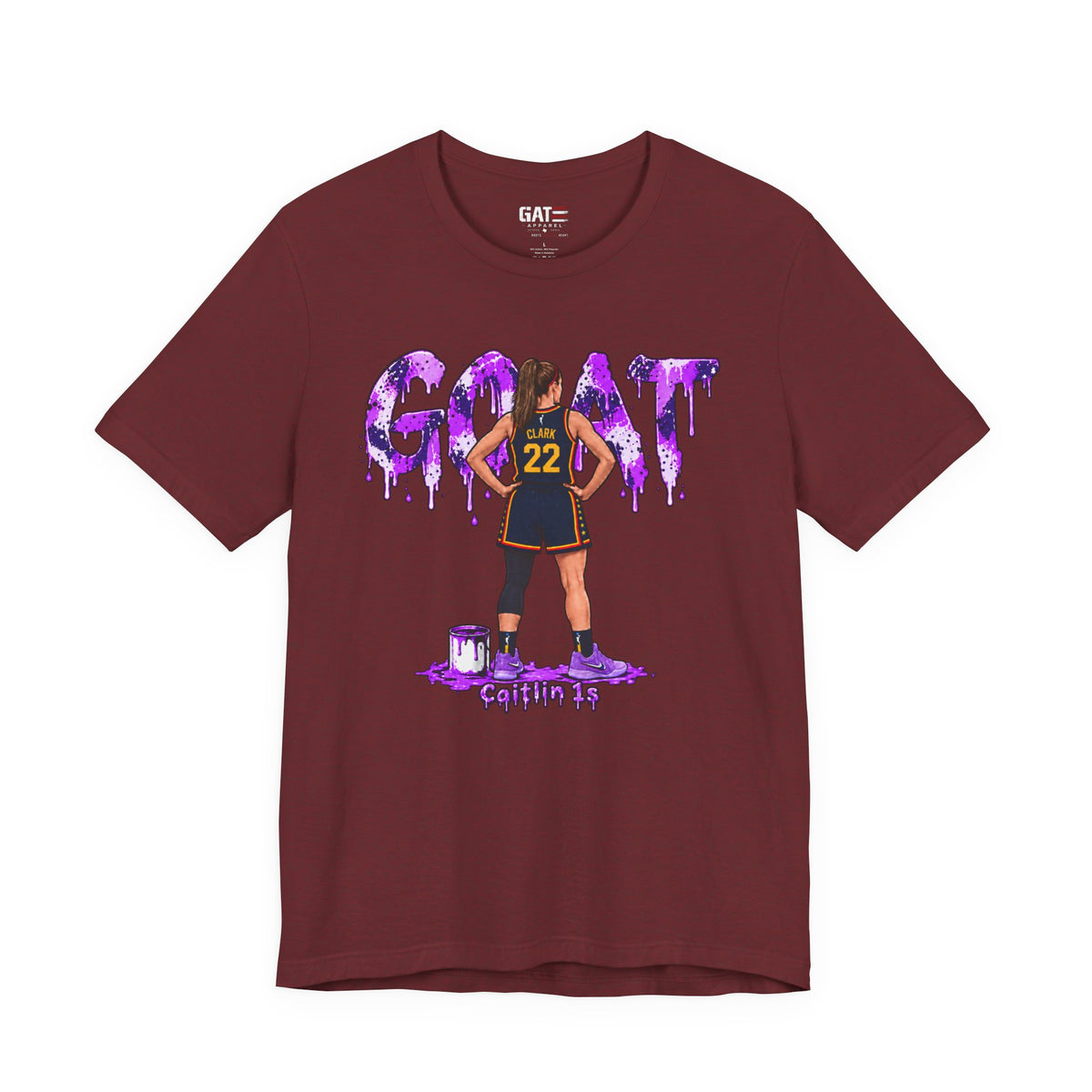 Caitlin Clark Caitlin 1s GOAT Purple Fade Sneaker Shirt