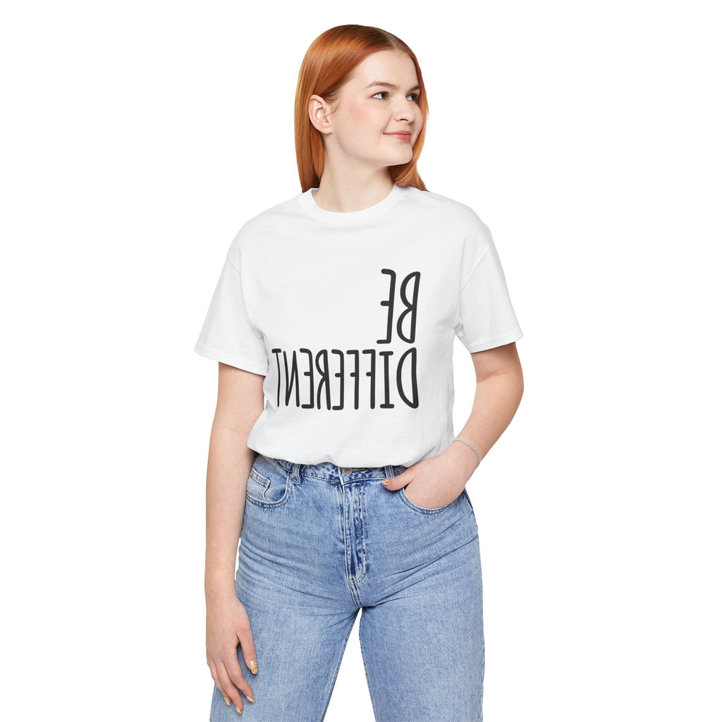 Be Different Upside Down Lettering Graphic T-Shirt - product image 19