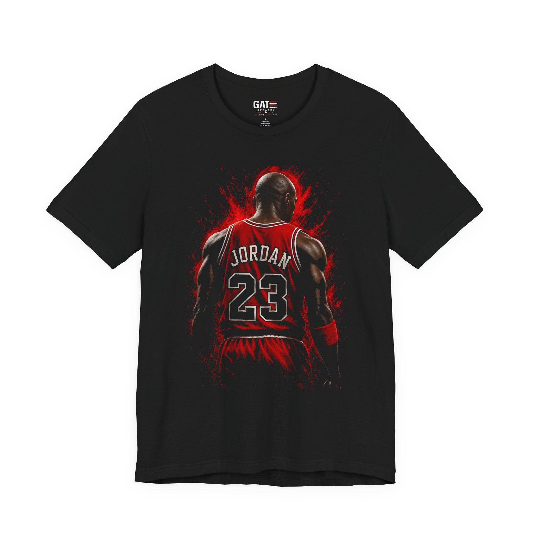 Michael Jordan 23 Backview Basketball T-Shirt – Retro NBA Fan Tee