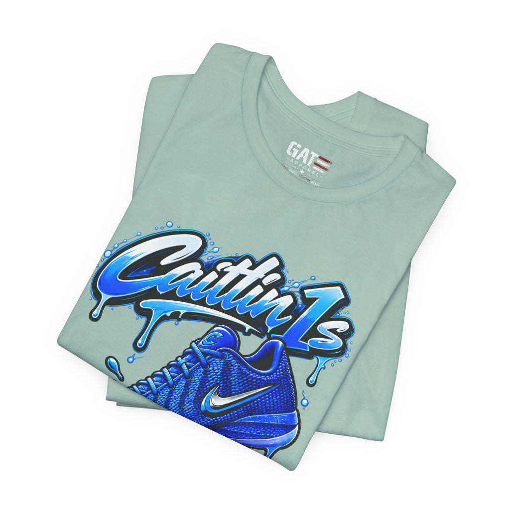 Caitlin Clark Caitlin 1s Racer Blue Drip Sneaker Shirt