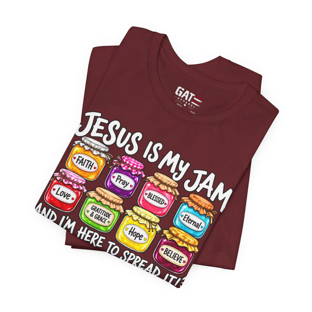 Jesus Is My Jam T-Shirt — Faith Jam Jars Graphic Tee