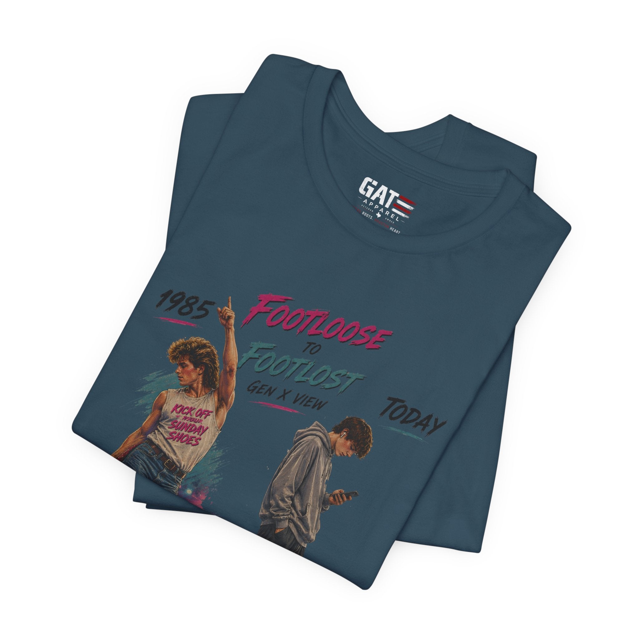 Retro 'Footloose' Movie Graphic Tee — 80s Dance Vintage T-Shirt