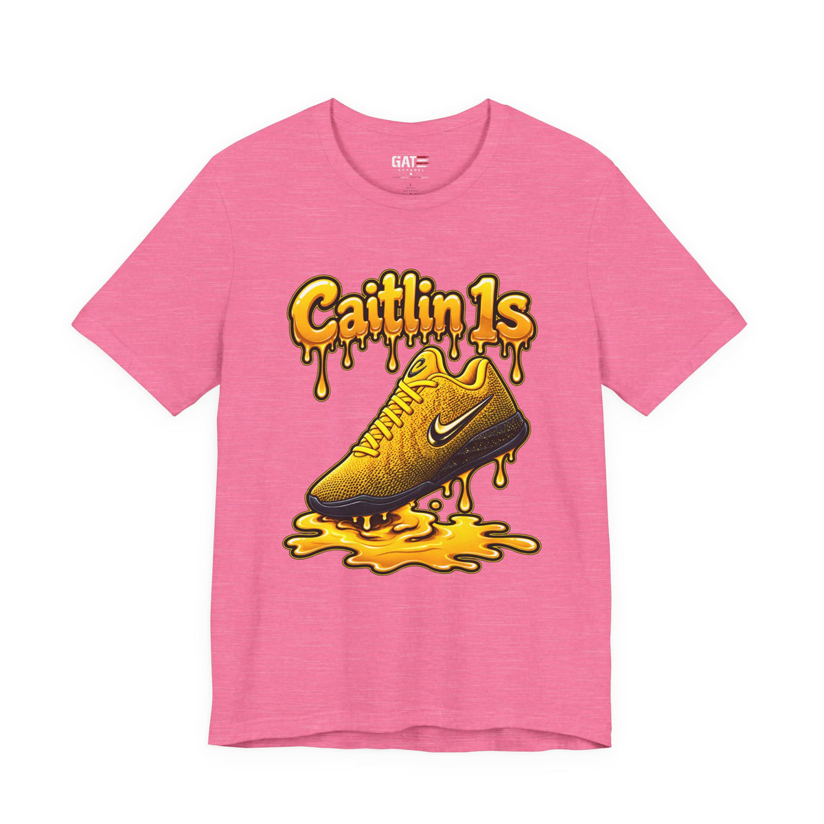 Caitlin Clark Caitlin 1s Iowa Yellow Paint Sneaker Shirt