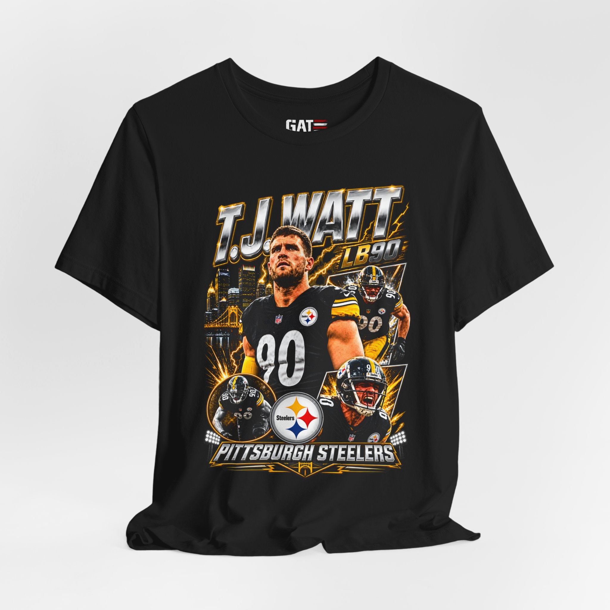 TJ Watt Pittsburgh Steelers Tee Retro Player Graphic T-Shirt