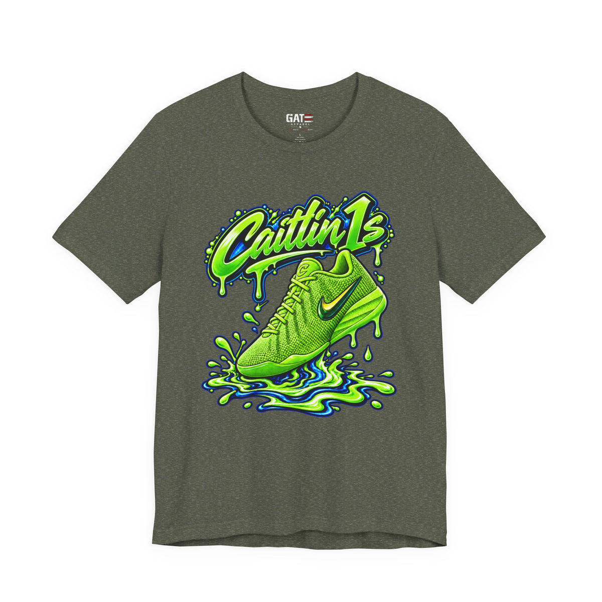 Caitlin Clark Caitlin 1s Electric Green Sneaker Shirt