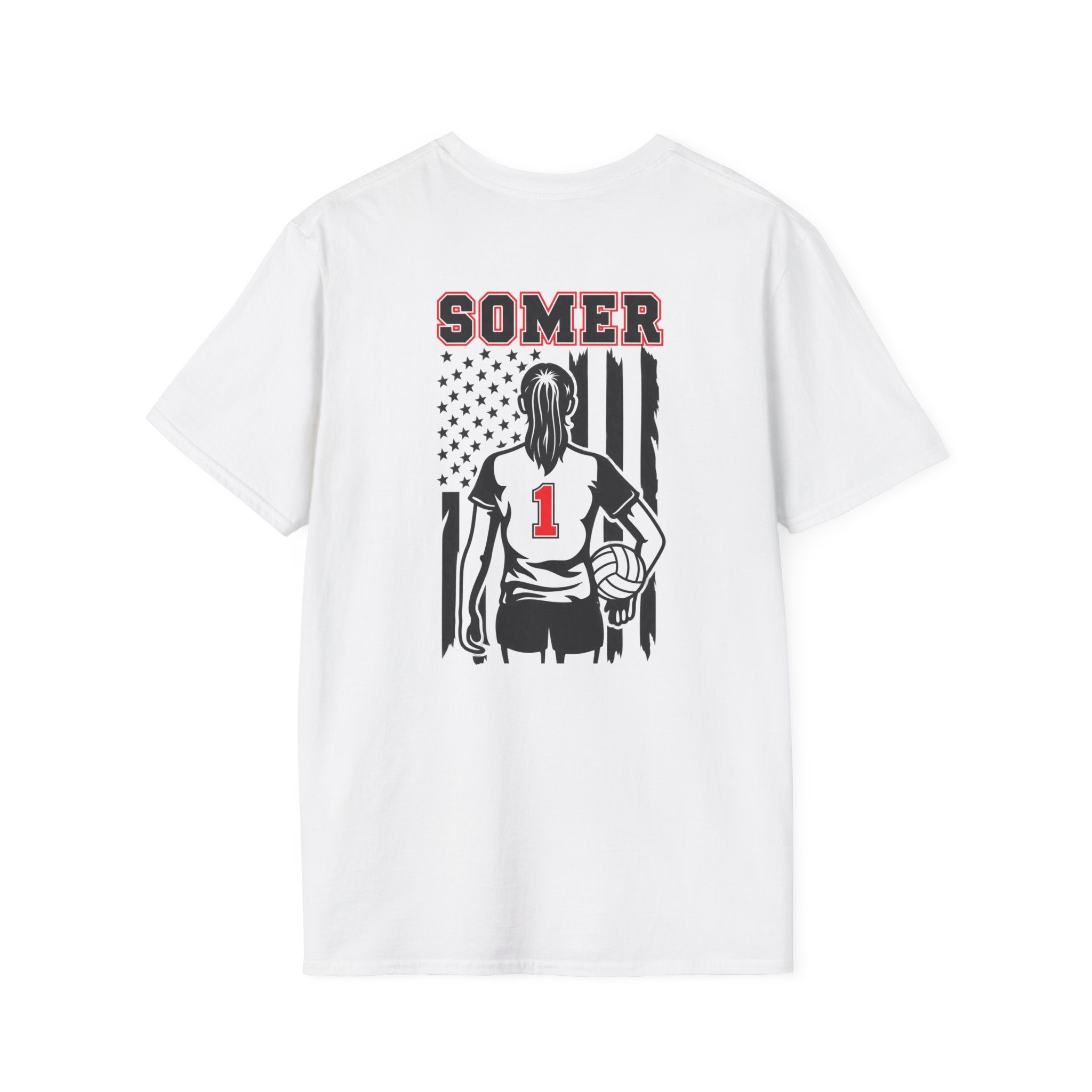 Volleyball Mom T‑Shirt – Custom Name