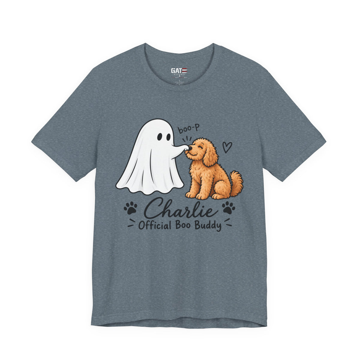 Personalized Ghost Boop Dog Shirt – Custom Pet Photo Halloween Tee