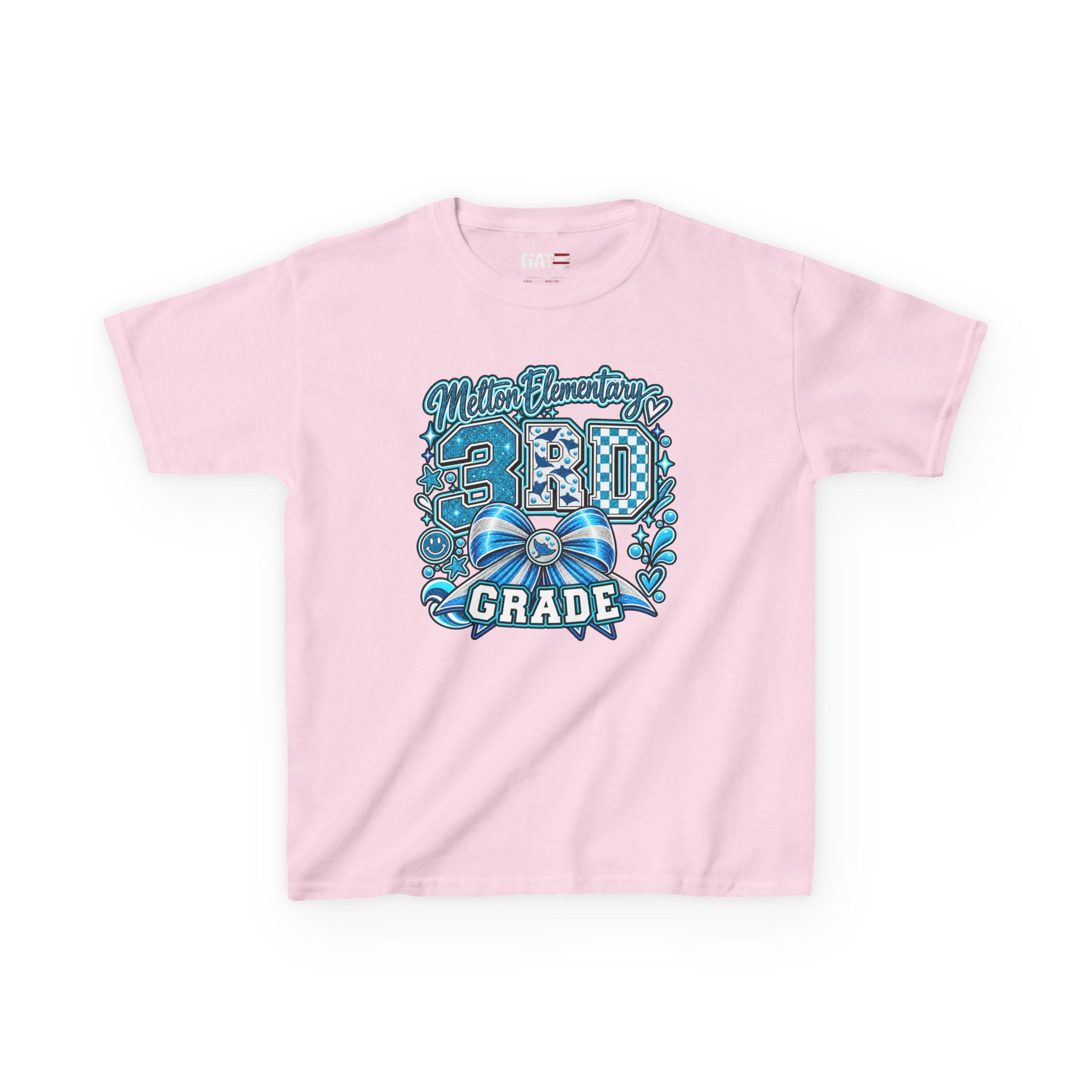 Melton 3rd Grade Kids T‑Shirt — Ribbon Design