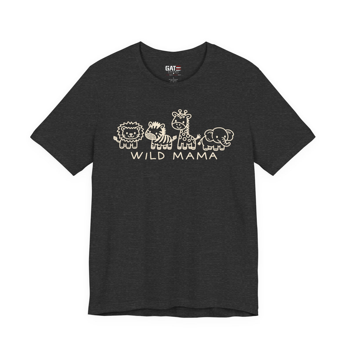Wild Mama T-Shirt – Cute Baby Animal Graphic Tee for Moms - product image 4