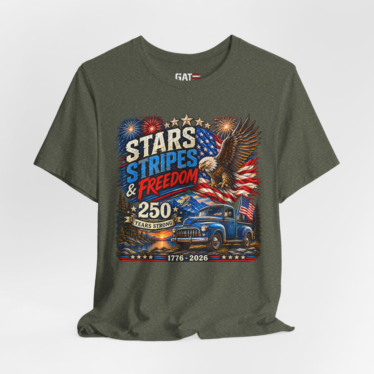 Stars Stripes & Freedom 250th Anniversary Shirt | Patriotic Tee