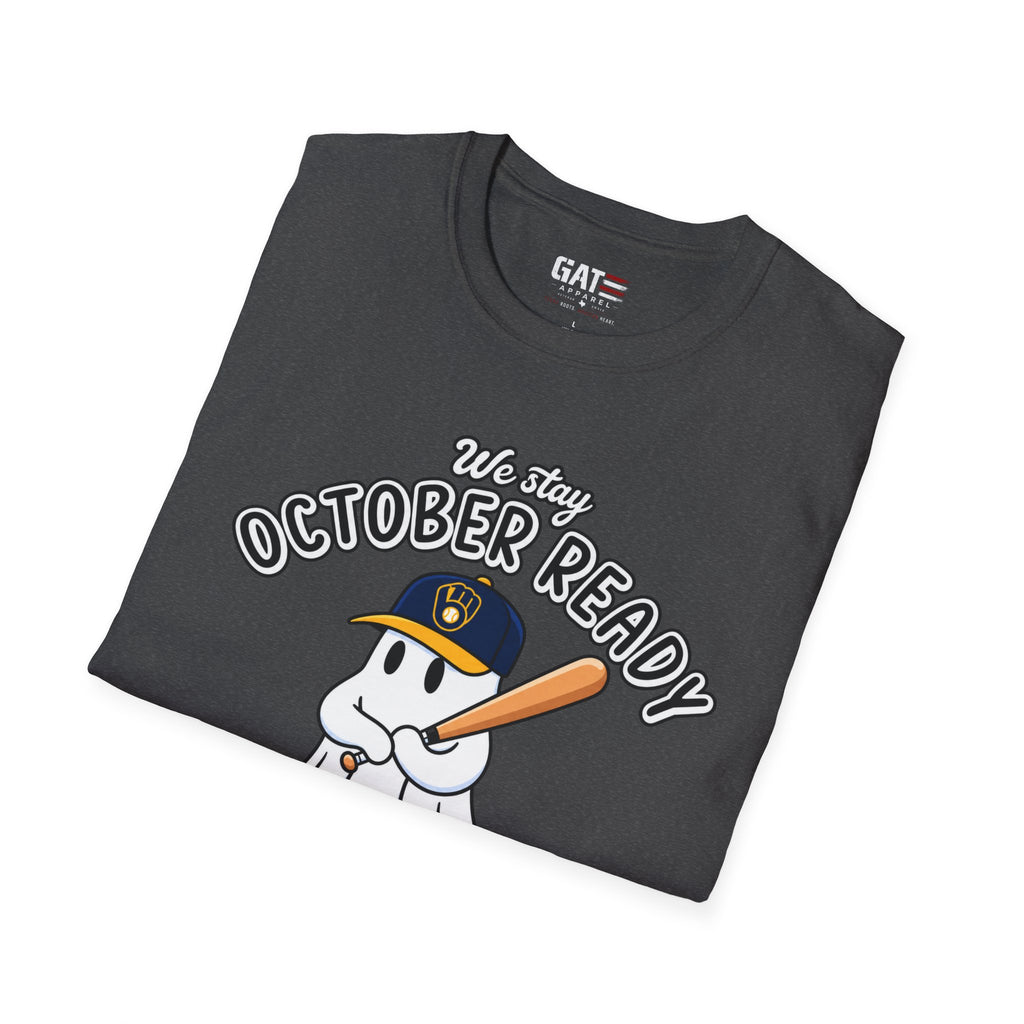 Milwaukee Brewers fall fan T-shirt alternate mockup
