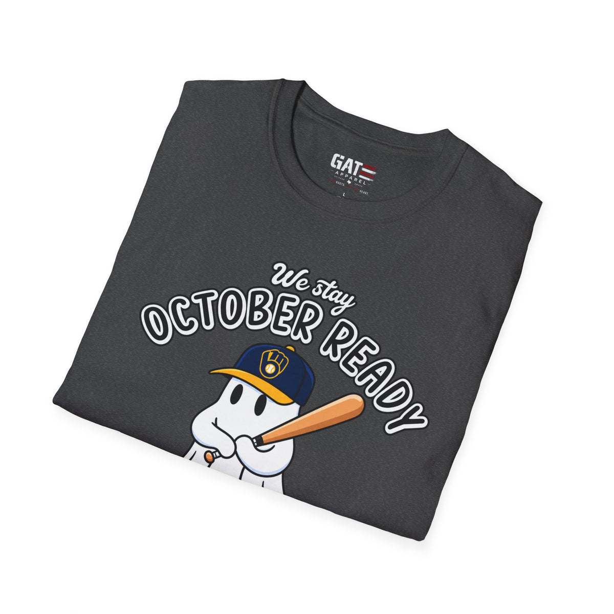 Milwaukee Brewers fall fan T-shirt alternate mockup
