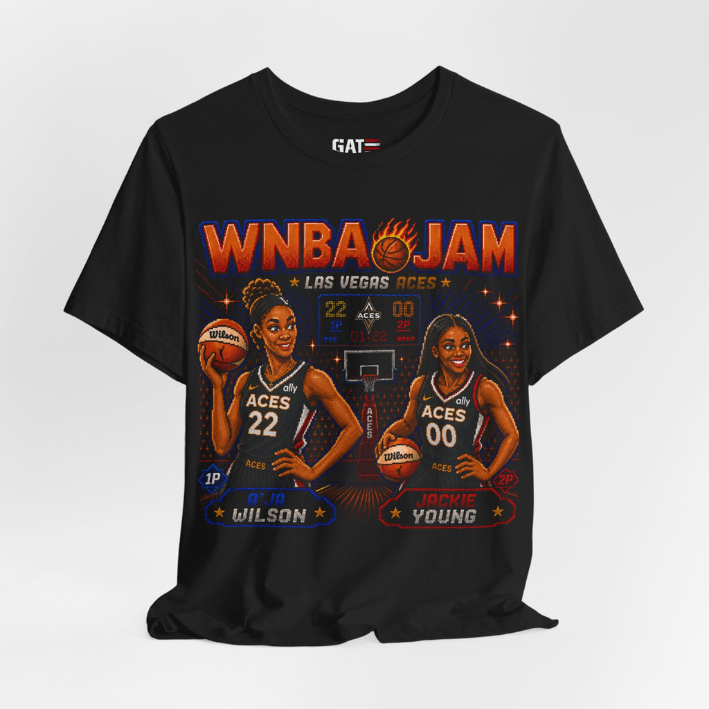 A'ja Wilson Jackie Young WNBA Jam New York Liberty Graphic T-Shirt