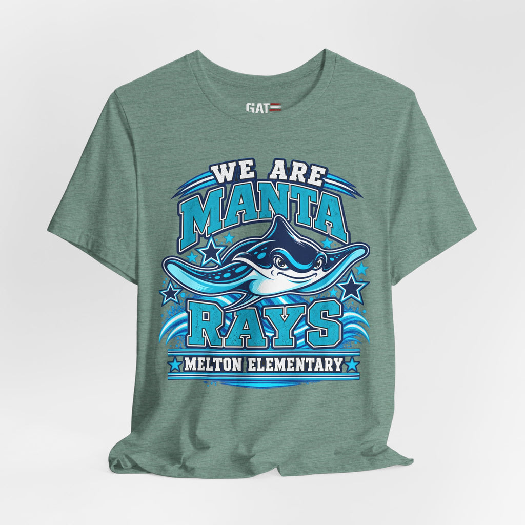 Melton Manta Rays School Tee – "We Are Manta Rays" Melton Elementary Spirit Shirt