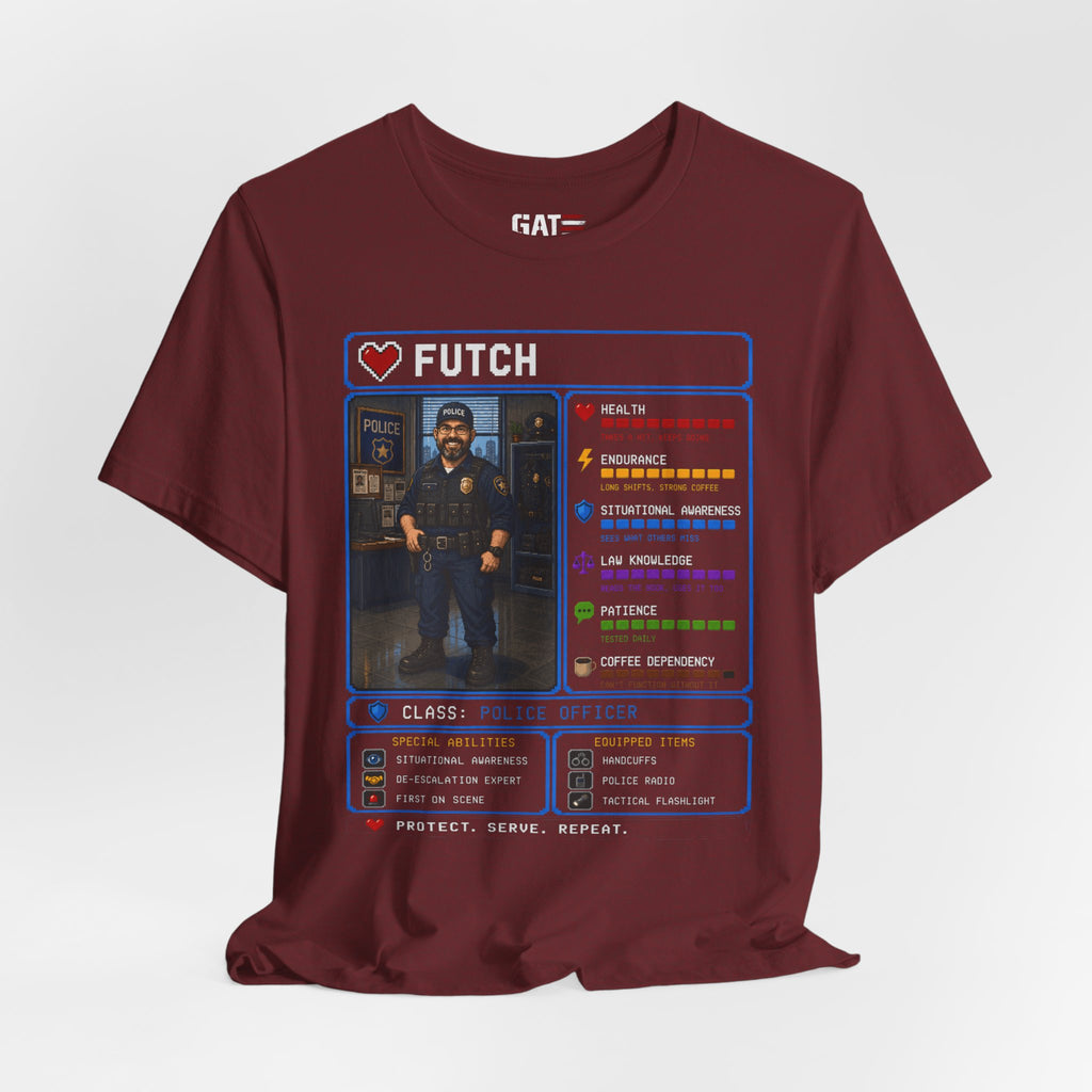 Custom Police Officer RPG Character Shirt | Personalized Law Enforcement Gift