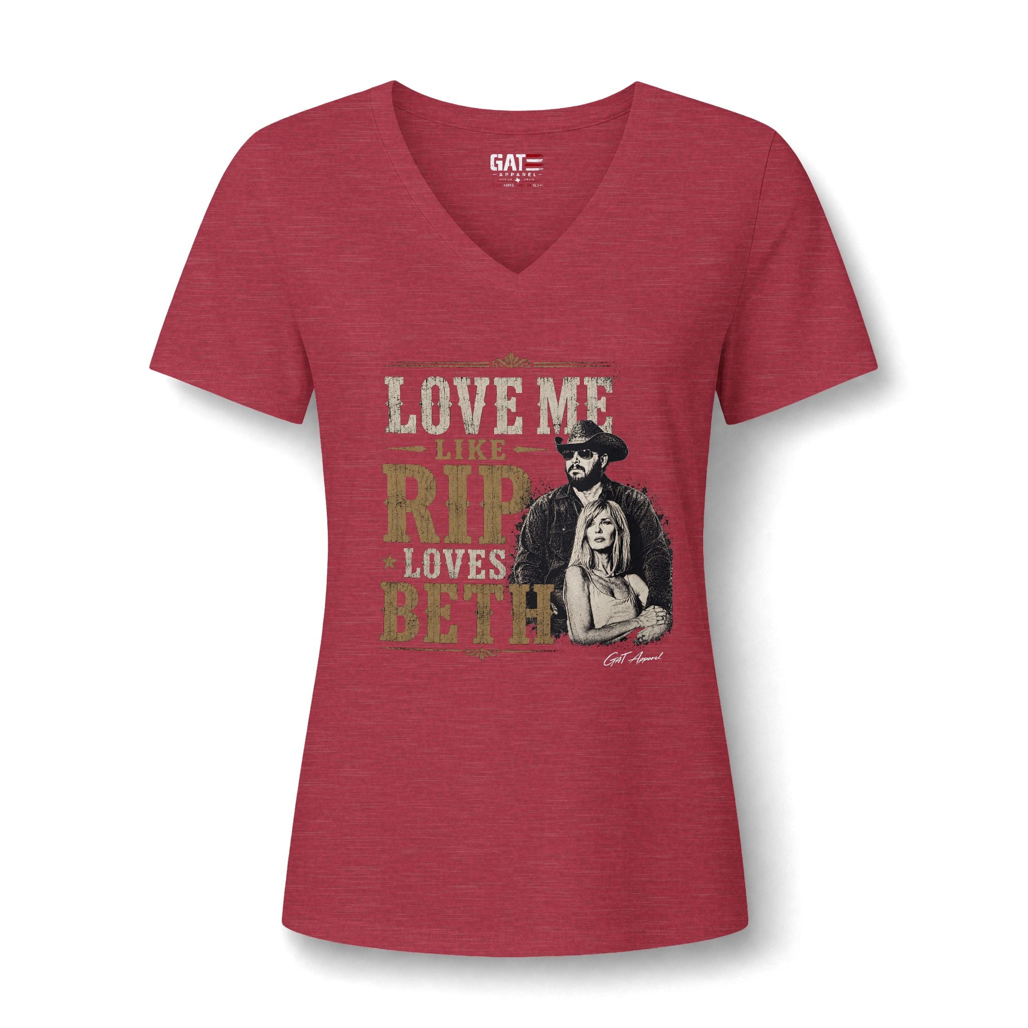 Love Me Like Rip Loves Beth V-Neck Tee