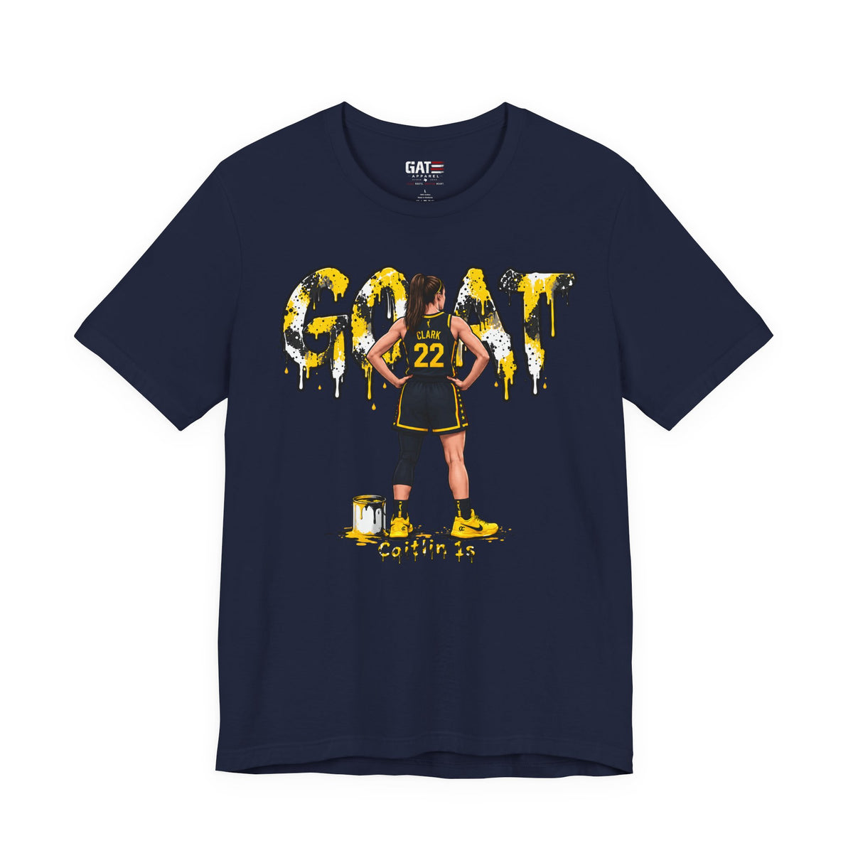 Caitlin Clark Caitlin 1s GOAT Yellow Sneaker Shirt