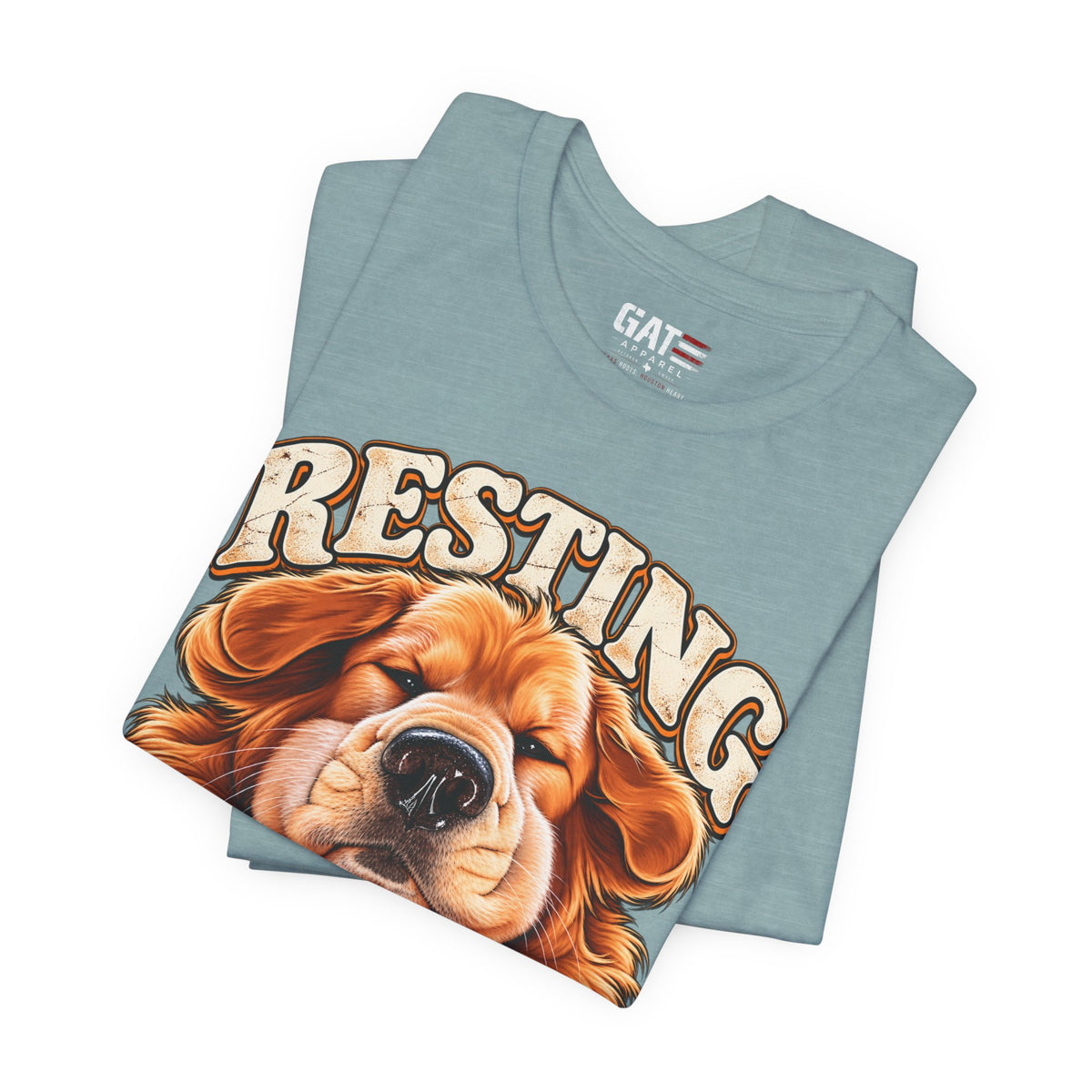 Resting Treat Face Dog T-Shirt — Funny Puppy Graphic Tee for Dog Lovers