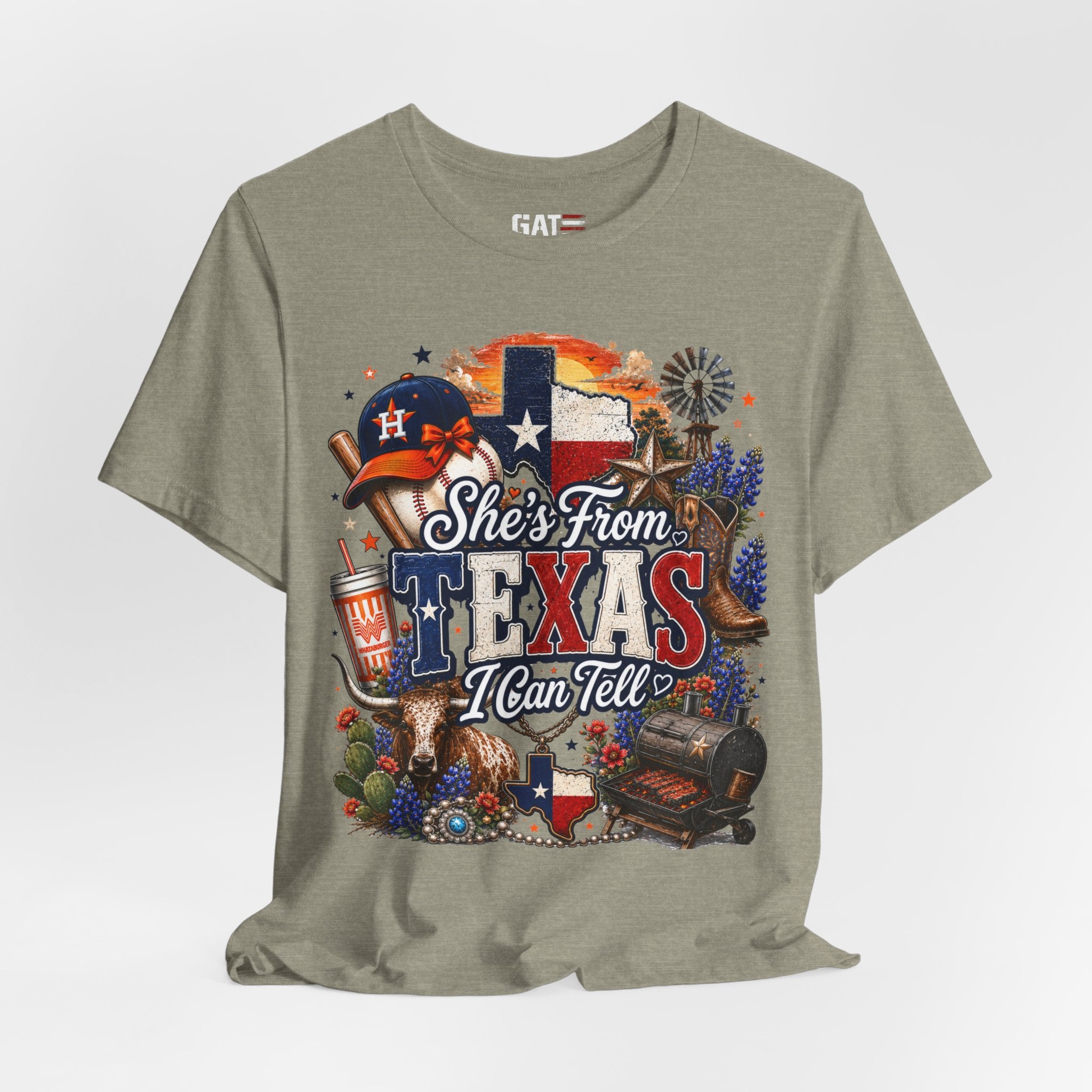 She's From Texas T-Shirt — Texas Pride Graphic Tee