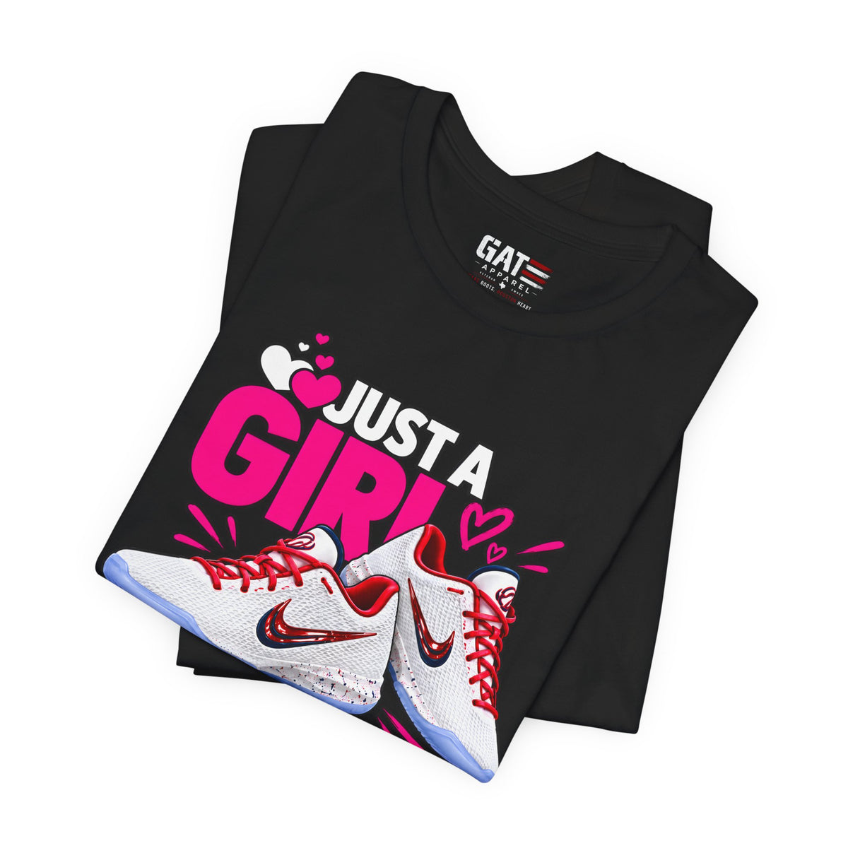Caitlin Clark Caitlin 1s Just a Girl Sneaker Shirt | Style 4