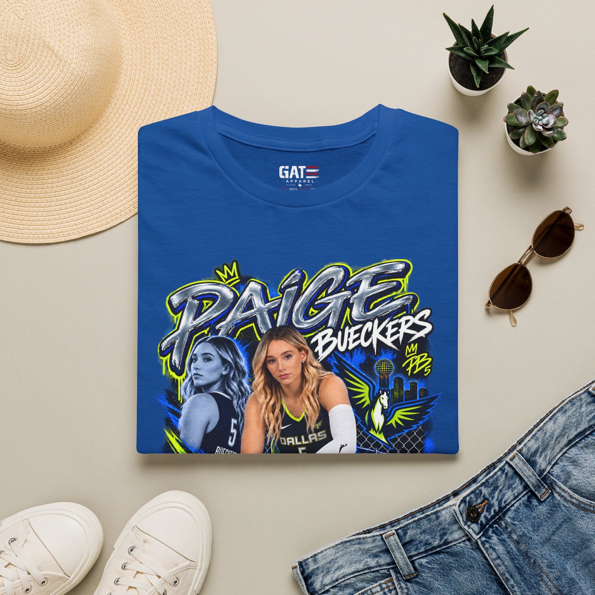 Paige Bueckers Dallas Wings Shirt WNBA Basketball Graphic Tee