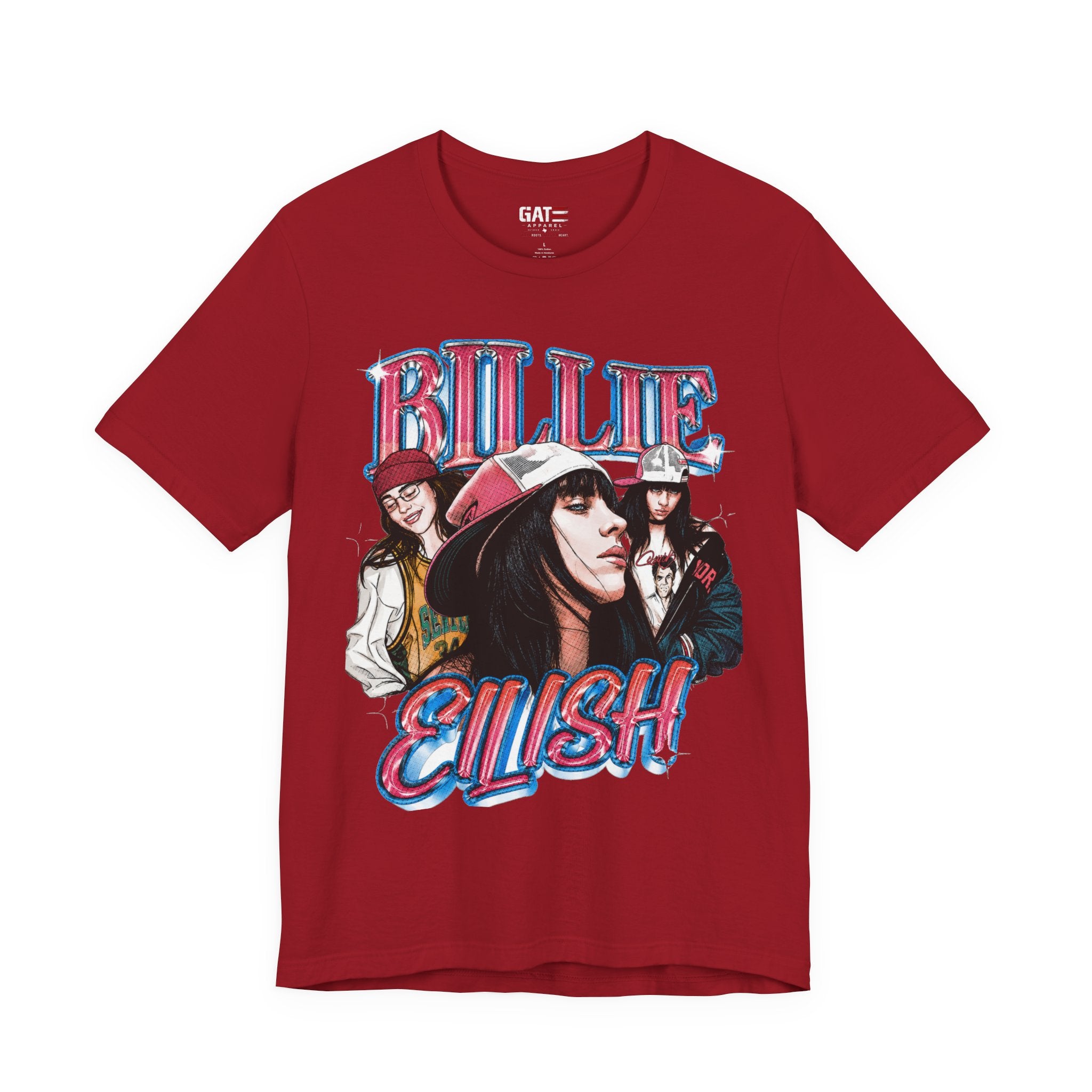 Graphic Tee — Retro Pop Artist Portrait "Billi Eilish"