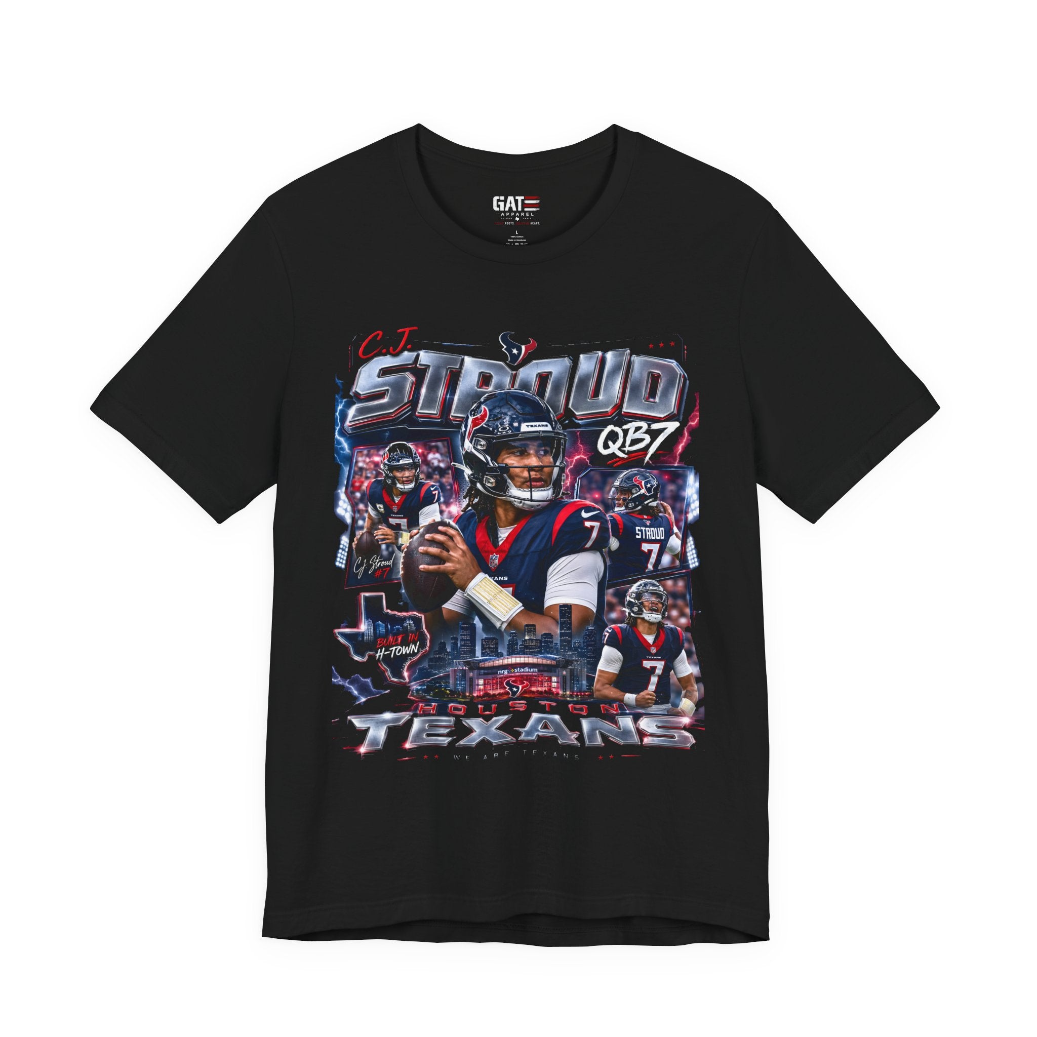 CJ Stroud Houston Texans Tee Retro Player Graphic T-Shirt