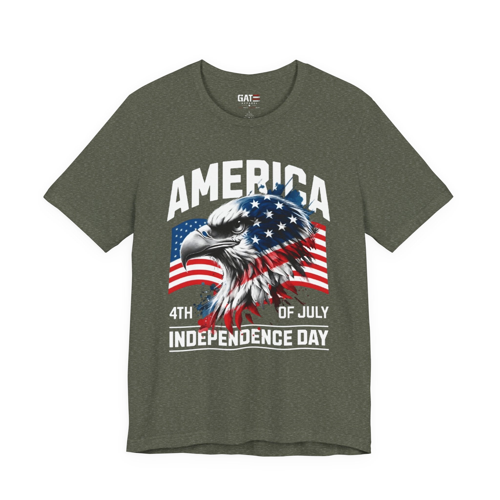 America Independence Day Shirt, Patriotic Eagle Flag Tee, 4th of July Shirt, USA Freedom Graphic T Shirt, American Pride Gift