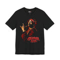 Graphic Tee — Red Bandana Rap Portrait with “California Love” Text
