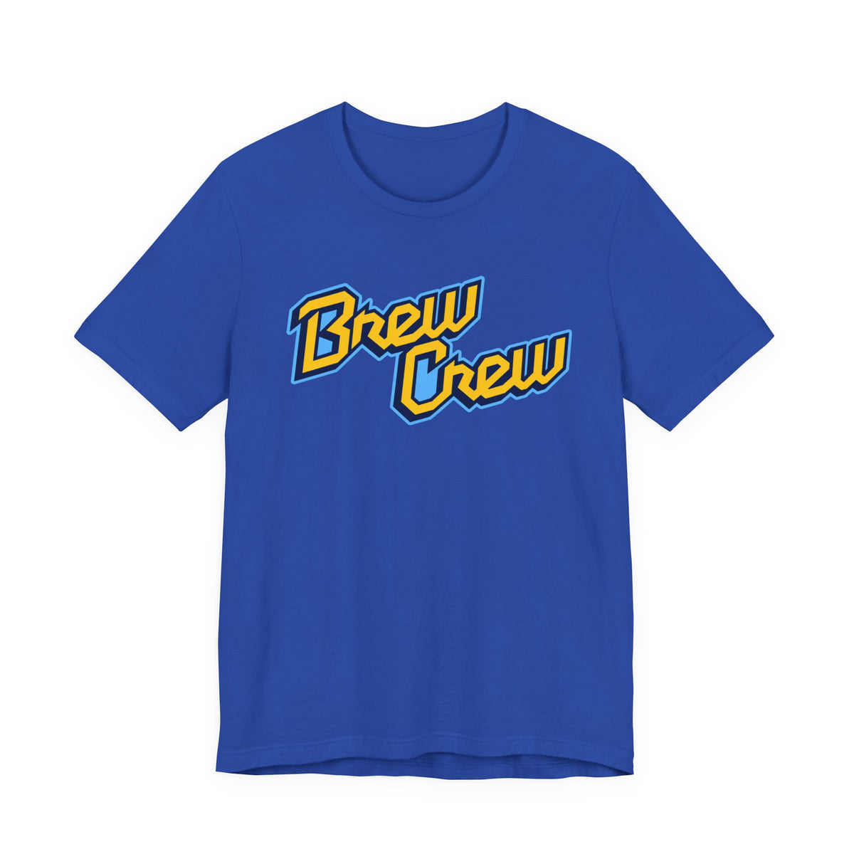 Milwaukee Brewers Brew Crew blue and gold lettering T-shirt - alternate product photo 2