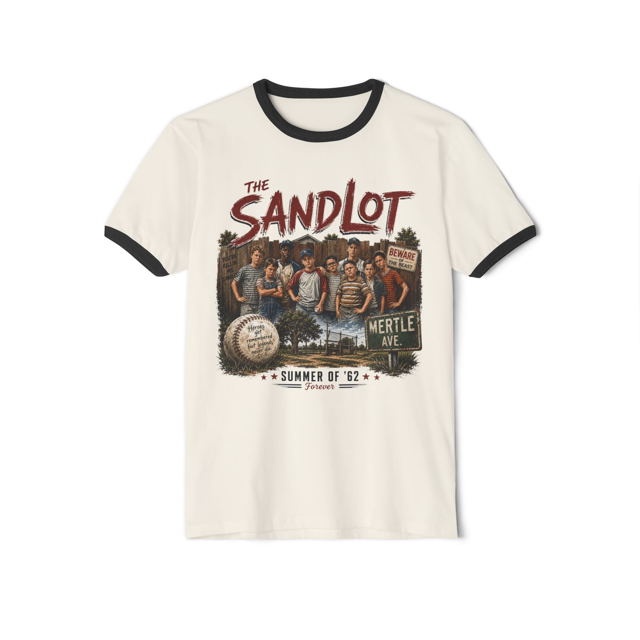 Sandlot Vintage Ringer T-Shirt — 'The Sandlot' Summer of '62 Graphic