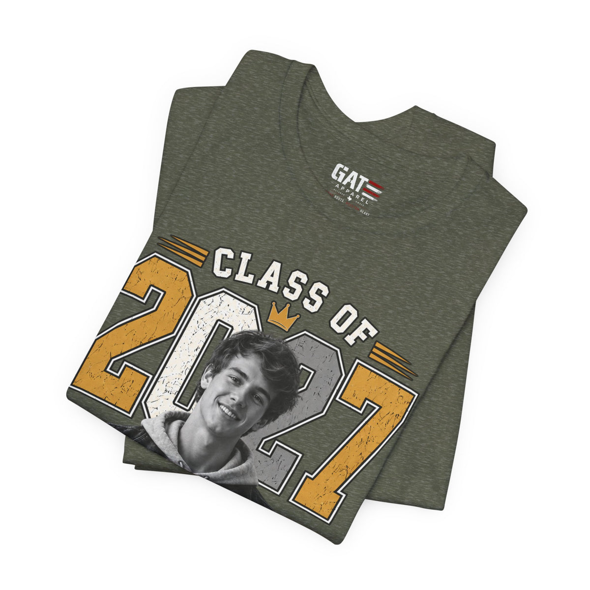 Personalized Senior 2027 Custom Photo Shirt | Graduation Tee