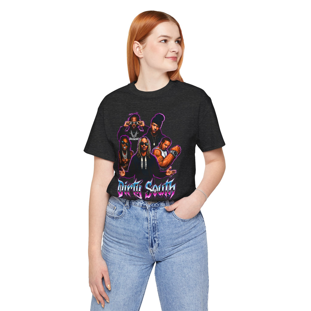 T-Shirt — 'Dripin South' Retro Hip-Hop Crew Graphic Tee