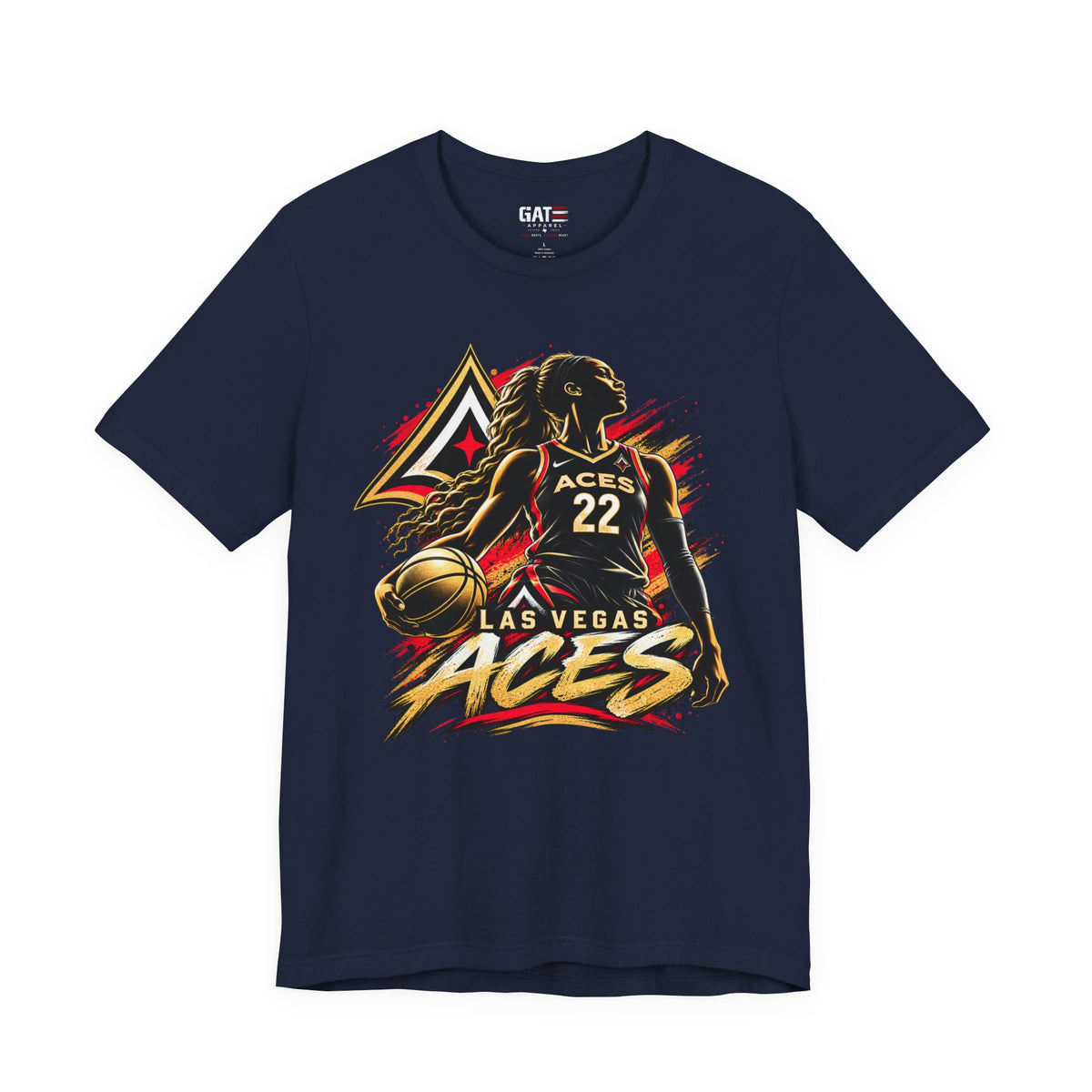 Las Vegas Aces Basketball Shirt – WNBA Game Day Graphic Tee product mockup 11