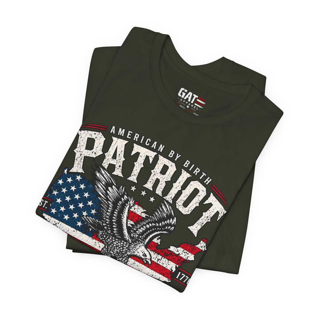Patriot by Choice Shirt | American Flag Eagle Tee