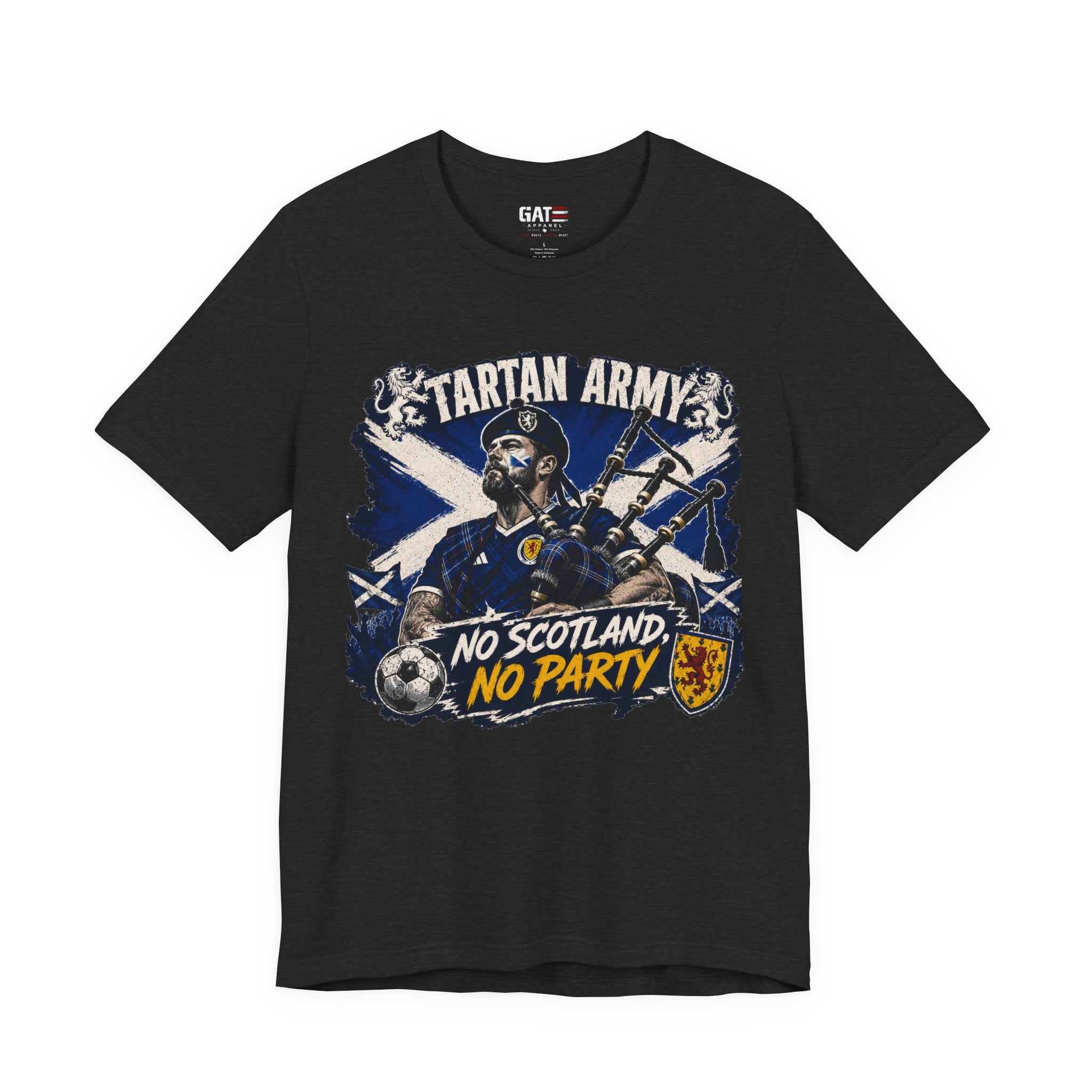 Scotland World Cup Soccer Shirt, Tartan Army Fan Tee, No Scotland No Party Shirt, Scottish Football Supporter Gift
