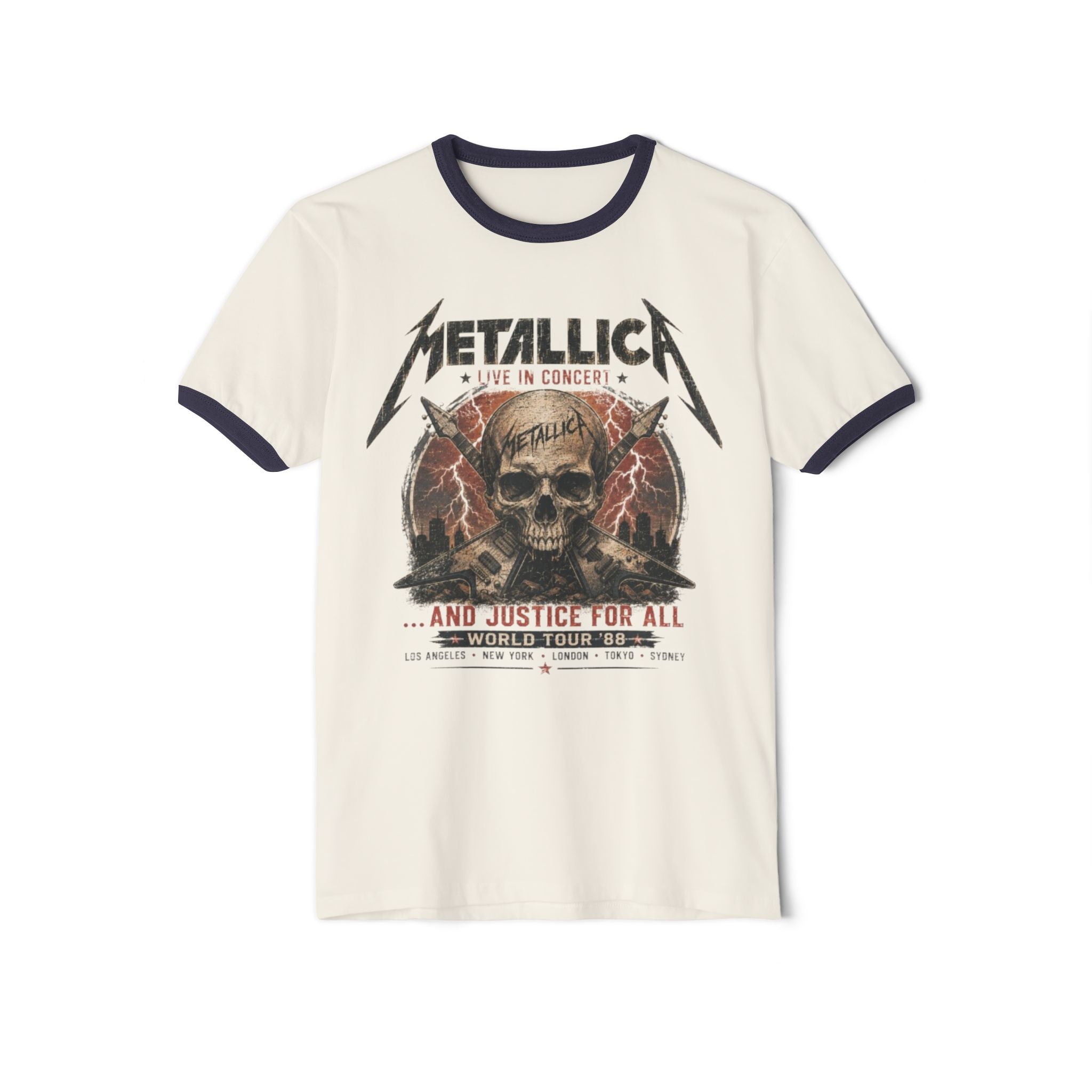Metallica "And Justice for All" Skull Ringer T-Shirt