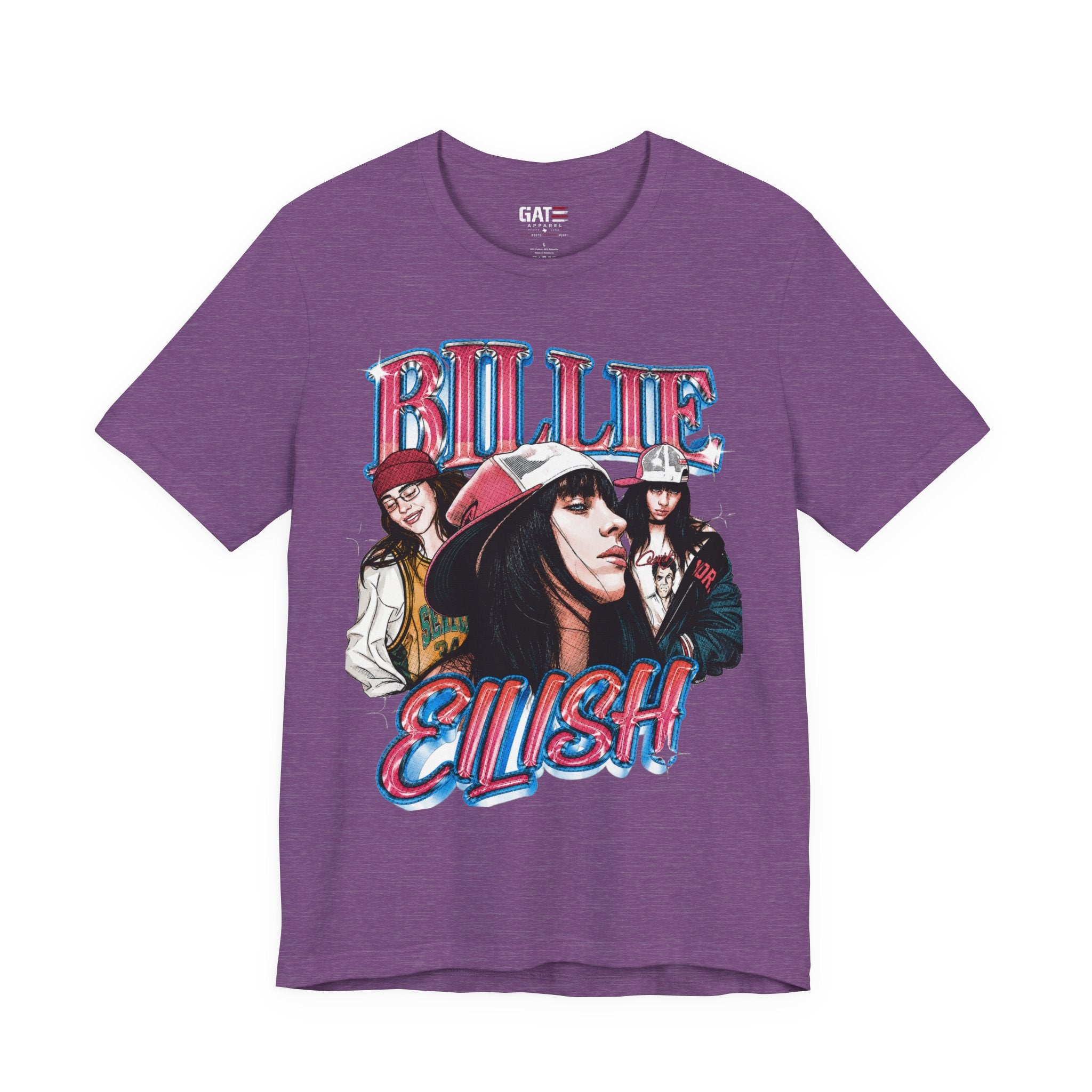 Graphic Tee — Retro Pop Artist Portrait "Billi Eilish"