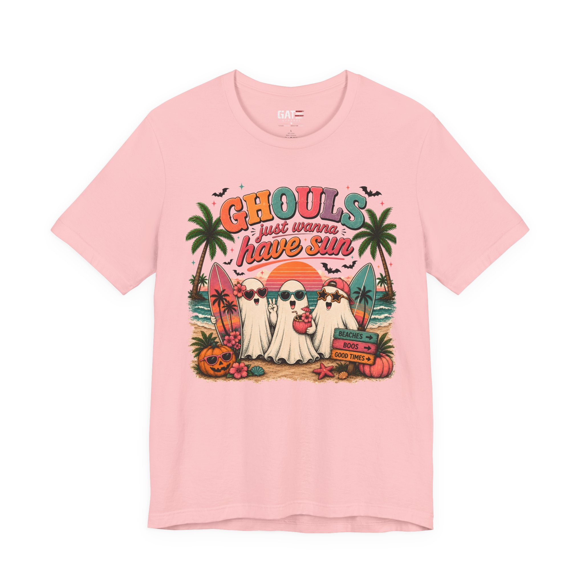 Summerween Shirt, Spooky Beach Shirt, Ghost Beach Tee, Halloween Beach Shirt, Coastal Halloween Tee, Tropical Ghost Shirt