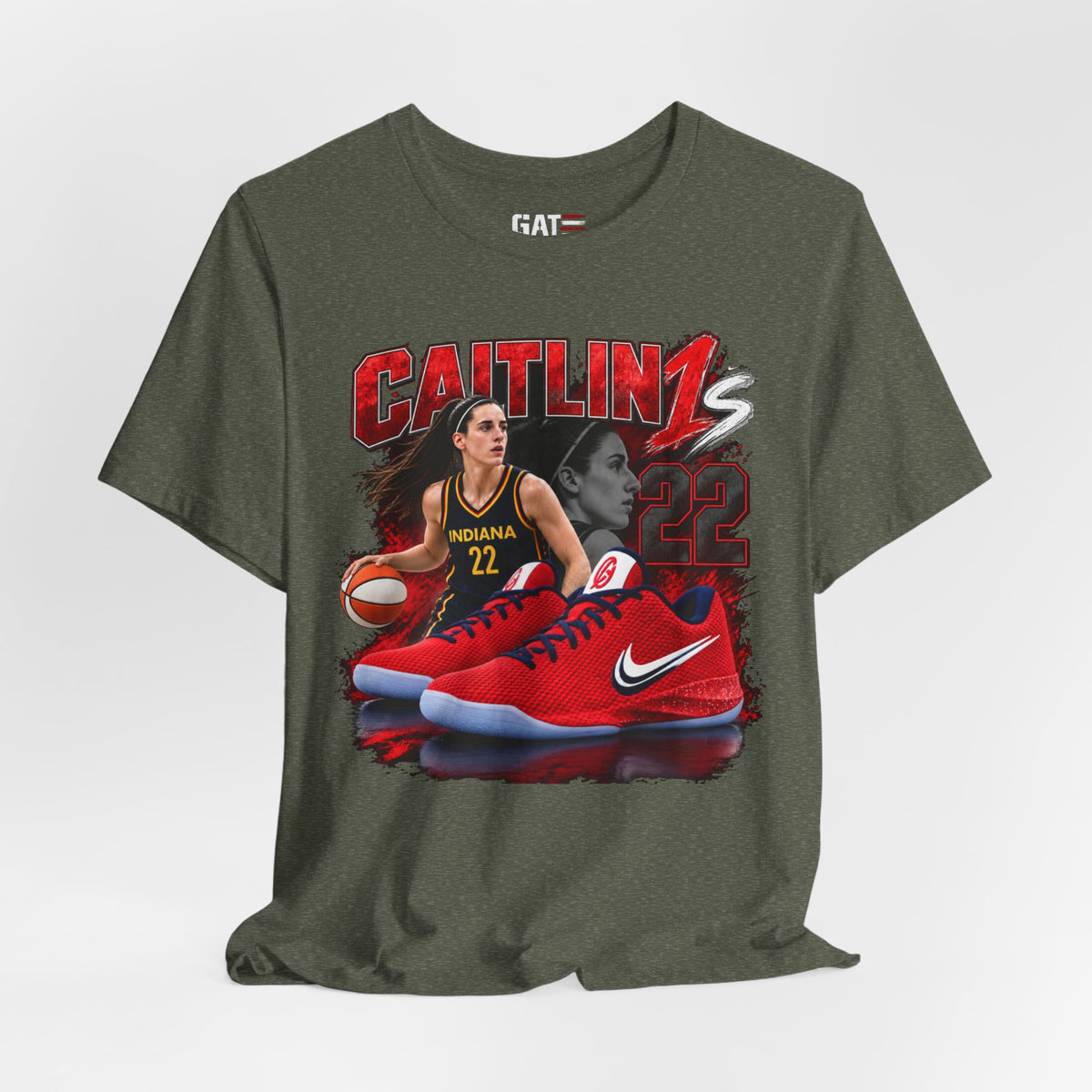 Caitlin Clark Caitlin 1s USA Reds Sneaker Shirt