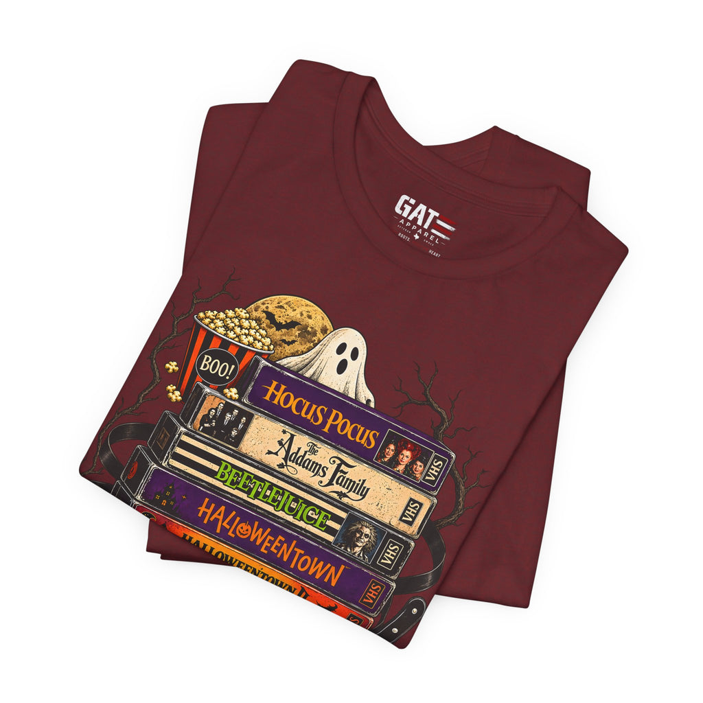 Halloween Movie Stack Shirt | Spooky Classics Tee