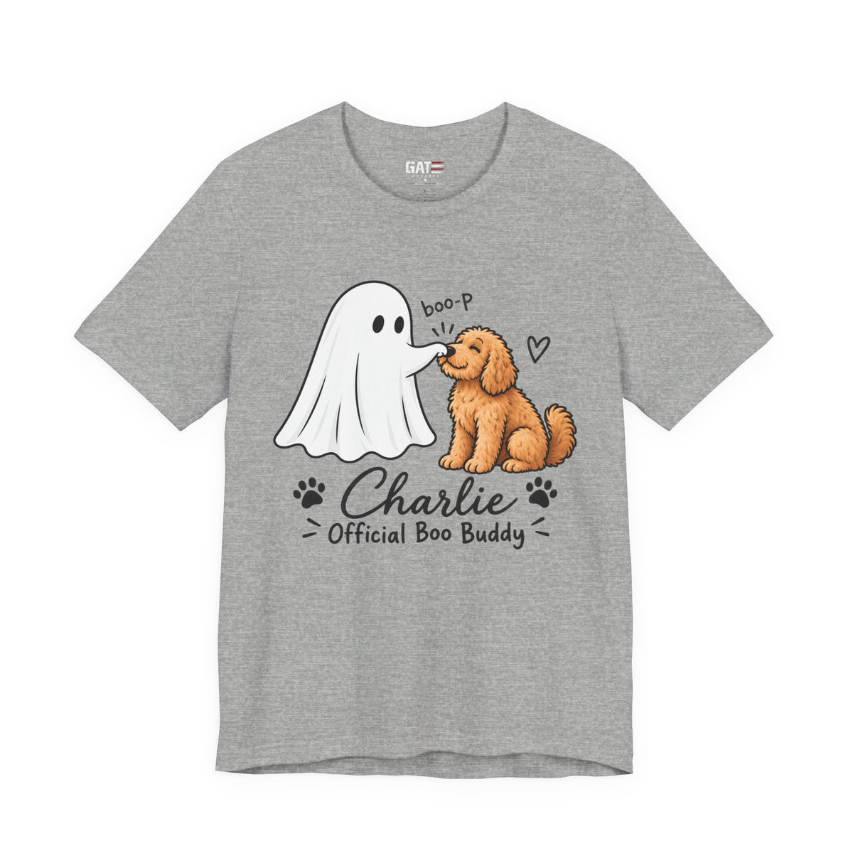 Personalized Ghost Boop Dog Shirt – Custom Pet Photo Halloween Tee