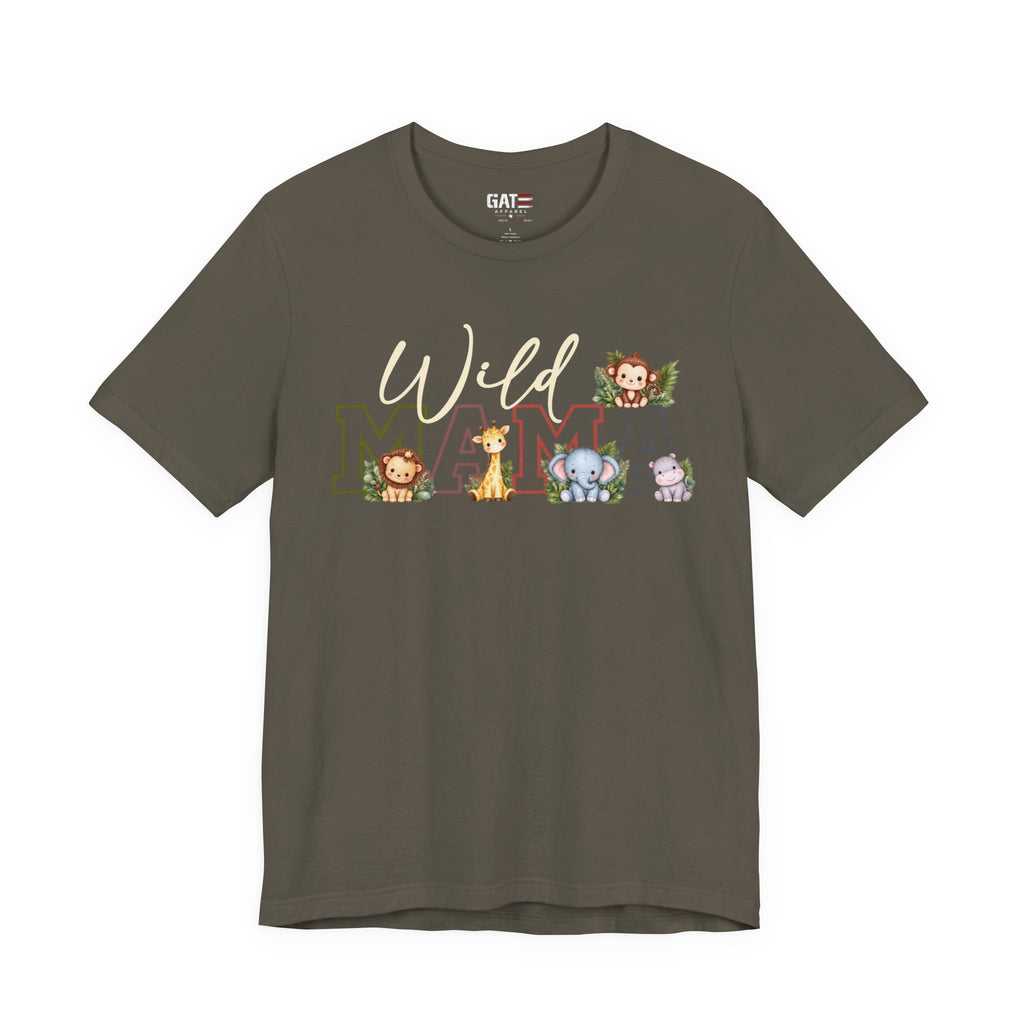 Wild Mama Tee — Cute Jungle Animal Mom Shirt