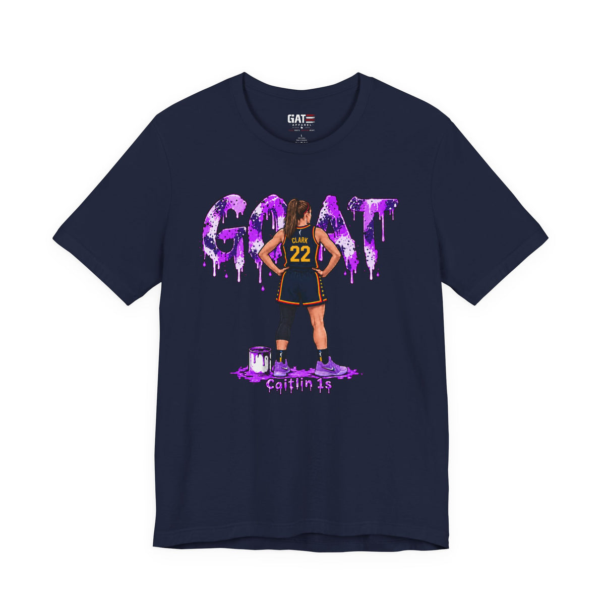 Caitlin Clark Caitlin 1s GOAT Purple Fade Sneaker Shirt