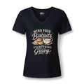 Biscuits & Gravy V-Neck Tee — "Mind Your Biscuits or Everything Will Be Gravy"