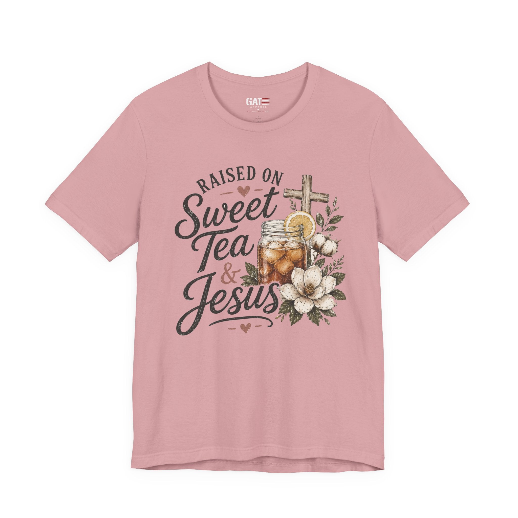 Southern Christian Shirt, Faith Graphic Tee, Sweet Tea Lover Shirt, Country Living Tee, Rustic Farmhouse Gift, Southern Mom Tee