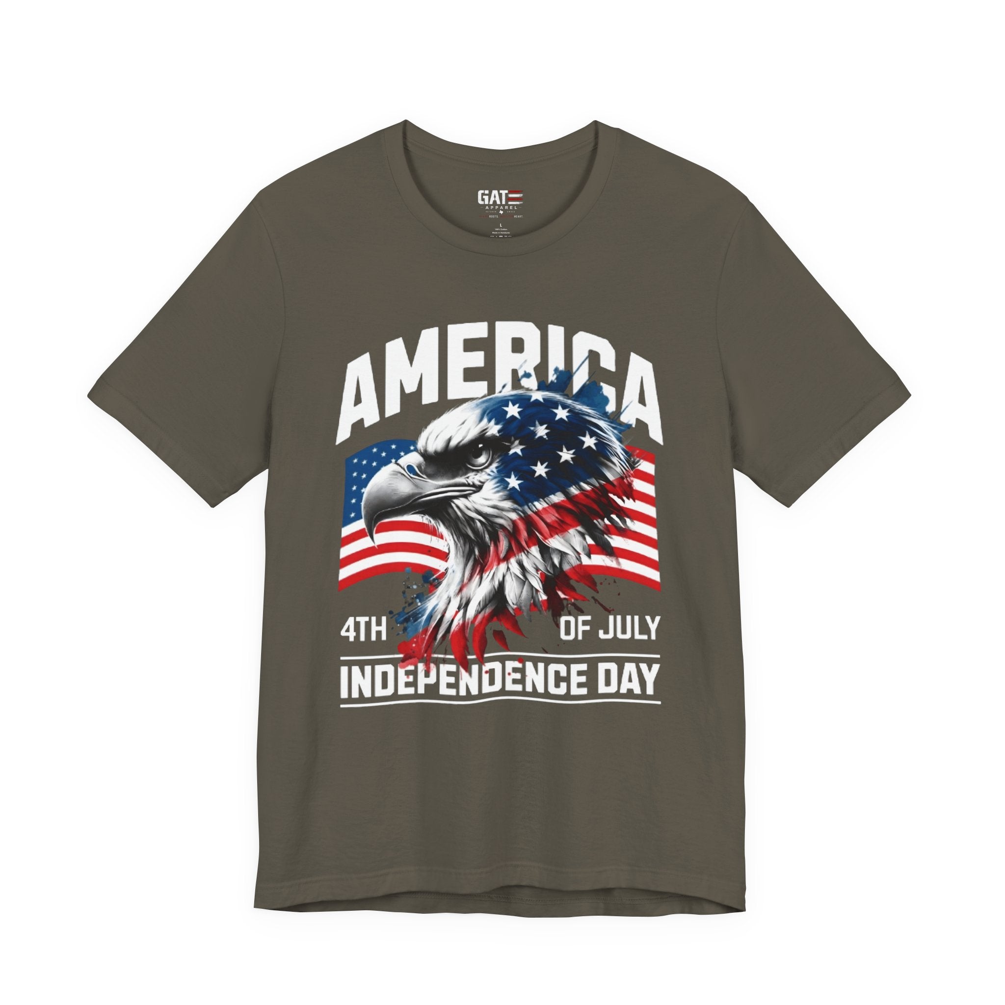 America Independence Day Shirt, Patriotic Eagle Flag Tee, 4th of July Shirt, USA Freedom Graphic T Shirt, American Pride Gift