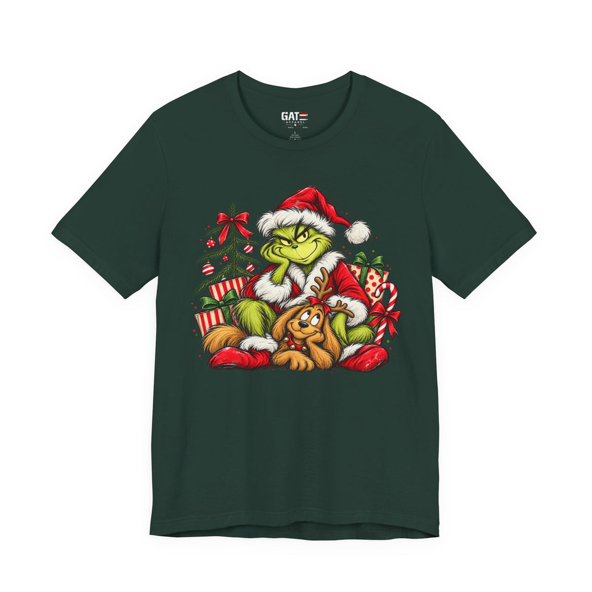 Grinch Christmas Graphic T-Shirt - product mockup view 15
